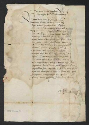Aufforderung Herzog Ulrichs an die württembergischen Räte, Lazarus von Schwendi weitere Schreiben zuzusenden (89)