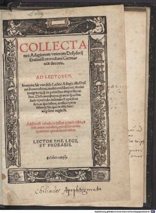 Collectanea Adagiorum veterum