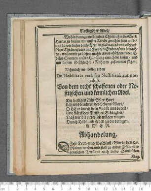 Abhandelung