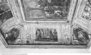 Dekoration mit der Eroberung Jerusalems durch Guglielmo Embriaco