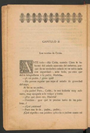 Capítulo II - Las teorías de Colás.