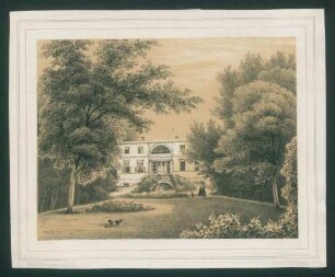 Wohnhaus des Professor Dr. Schönlein, Tiergartenstraße 19, Gartenansicht
