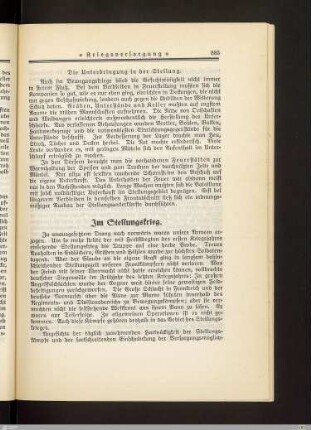 Im Stellungskrieg