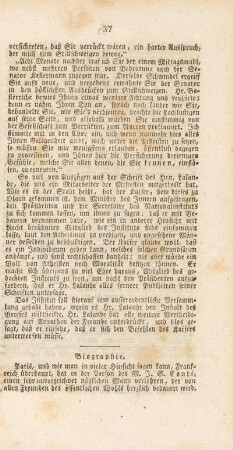 Biographische Nachrichten über den jüngst verstorbenen Conté