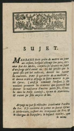 Sujet / Inhalt