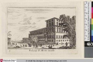 Palazzo di Monte Cavallo [Ansicht des Palazzo del Quirinale]