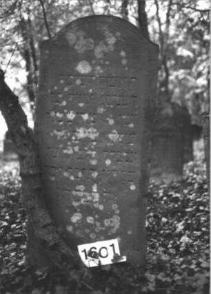 Grabstein 1601
