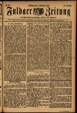 Ausgabe vom Dienstag, den 01. September 1896.