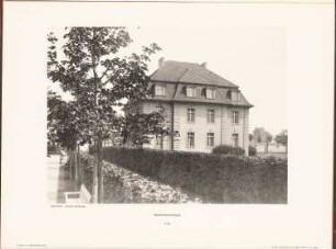 Rudolf Virchow-Krankenhaus, Berlin: Ansicht Beamtenwohnhaus (aus: Neubauten der Stadt Berlin, Bd. VI, 1907)