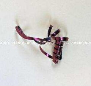 Christbaumschmuck: Eisenschrott (violettes Ornament)