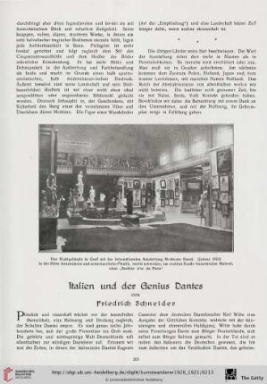 2: Italien und der Genius Dantes