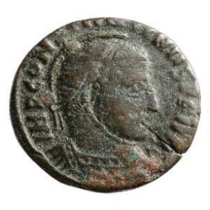 Münze, Follis, Aes 3, 319 n. Chr.