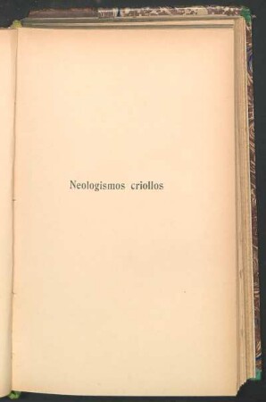 Neologismos criollos