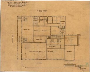 Fischer, Theodor; Baden-Baden; Restaurant Konversationshaus - Grundriss EG