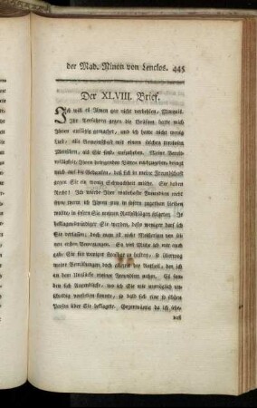 Der XLVIII. Brief