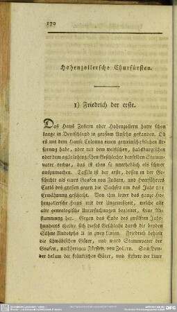 Hohenzollersche Churfürsten
