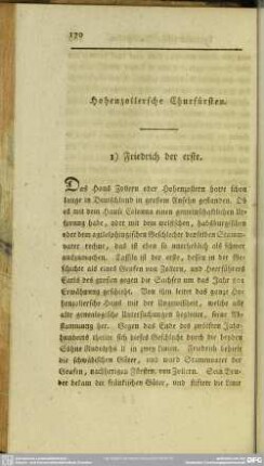 Hohenzollersche Churfürsten