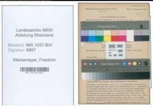 Entnazifizierung Friedrich Kleinemeyer , geb. 05.07.1904 (Bauunternehmer)