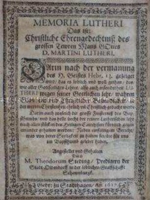 Memoria Lutheri