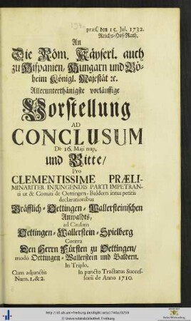 Vorstellung Ad Conclusum