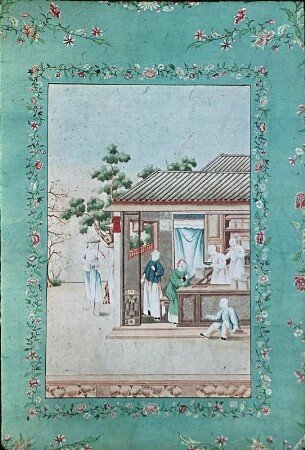 Gruppe von Chinesen in einem Laden
