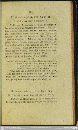 Drei und vierzigstes Kapitel. Frosch oder Froschgeschwulst
