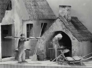 Im deutschen Brotmuseum von Ulm, Schaubild der Brotbereitung