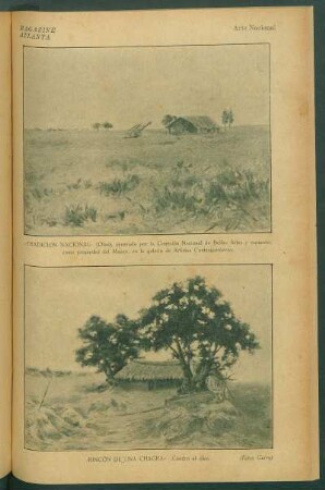 «Rincón de una chagra». Cuadro al óleo.