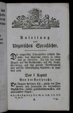 Anleitung zur Ungarischen Sprachlehre.