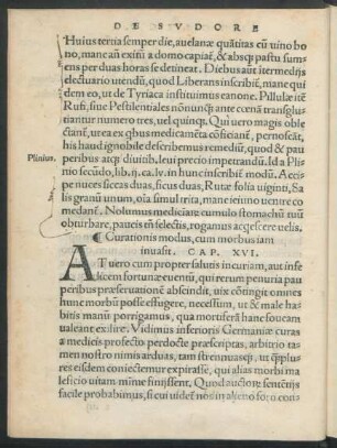 Curationis modus, cum morbus iam invasit. Cap. XVI.