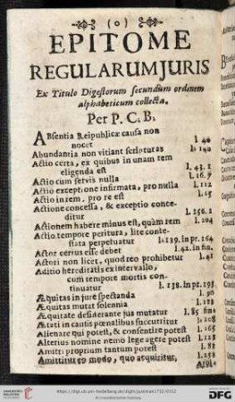 Epitome regularum juris