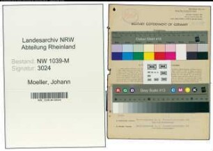 Entnazifizierung Johann Moeller , geb. 18.03.1916 (Kraftfahrer)