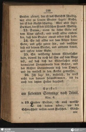 [Am siebenten Sonntage nach Trinitatis]