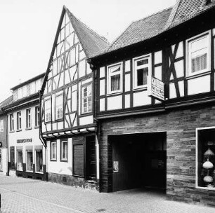 Fachwerkwohnhaus; Babenhausen, Fahrstraße 20, Fahrstraße 22