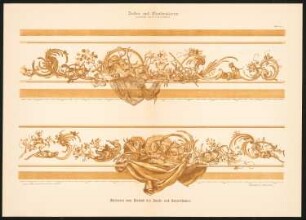 Decken- und Wandmalereien ausgeführt in der Deutsch-Nationalen Kunstgewerbe-Ausstellung München 1888 (Verlag Callwey, 17 Tafeln in Farbendruck, aufgenommen von Stefan Herweg, hrsg. von Friedrich Nauert): Tafel 3 und 4: Malereien vom Plafond des Speise- und Konzertsaales