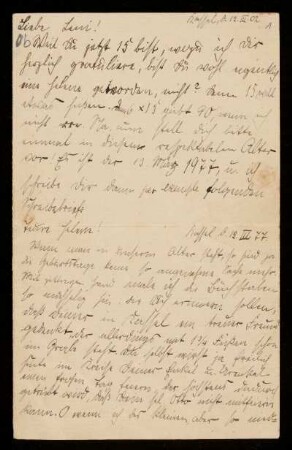 Brief von Franz Rosenzweig an Helene Frank