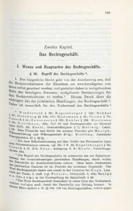 Zweites Kapitel. Das Rechtsgeschäft