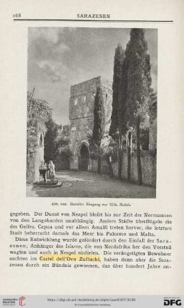 Abb. 122. Ravello: Eingang zur Villa Rufolo