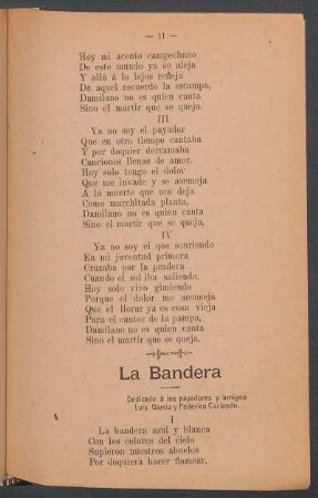 La bandera : Dedicado a los payadores y amigos Luis García y Federico Curlando