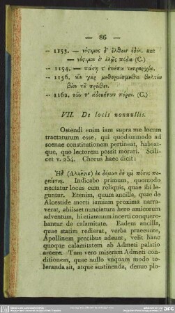 VII. De locis nonnullis