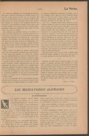 Los mandatarios alemanes : Su mentalidad