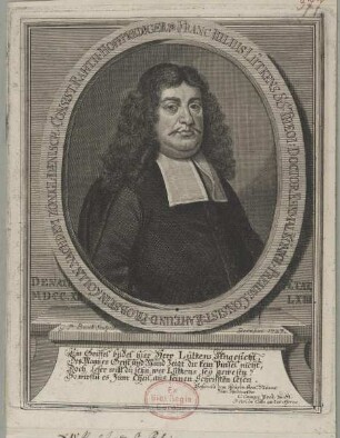 Bildnis des Franc Iulius Lütkens