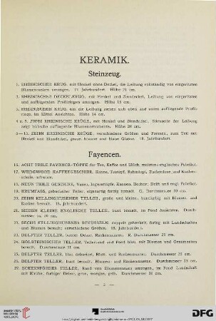 Keramik (Nr. 1-228)