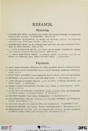 Keramik (Nr. 1-228)