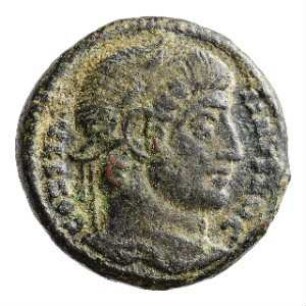 Münze, Follis, Aes 3, 321 n. Chr.