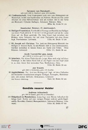 Gemälde neuer Meister (Nr. 100-155)