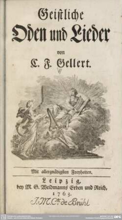 Geistliche Oden und Lieder