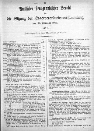 No. 3, 20. Januar 1910