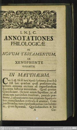 In Matthaeum