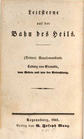 Vom Gebete und von der Betrachtung
